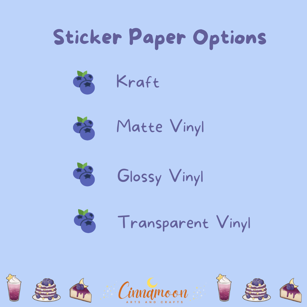 Blueberry Sweets Stickers| Blueberry Dessert Stickers | CFS-0003