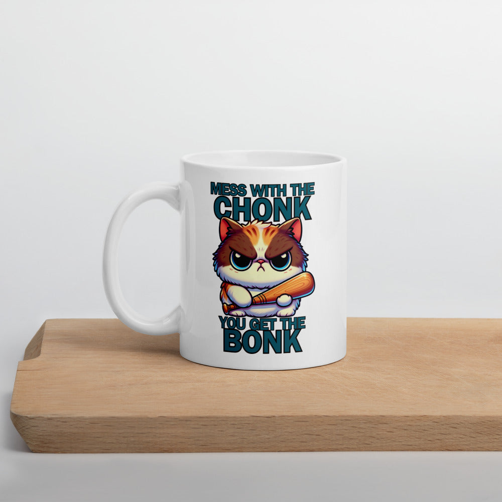 Chonk Bonk Ceramic Mug by Kuroneko Ink