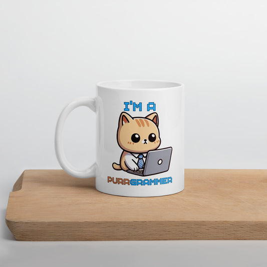 I'm a Purrgrammer Ceramic Mug by Kuroneko Ink