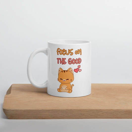 Focus on the Good Ceramic Mug by Kuroneko Ink