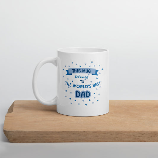 World's Best Dad Mug (Blue) - Thoughtful Gift for Dad by Cinnamoon