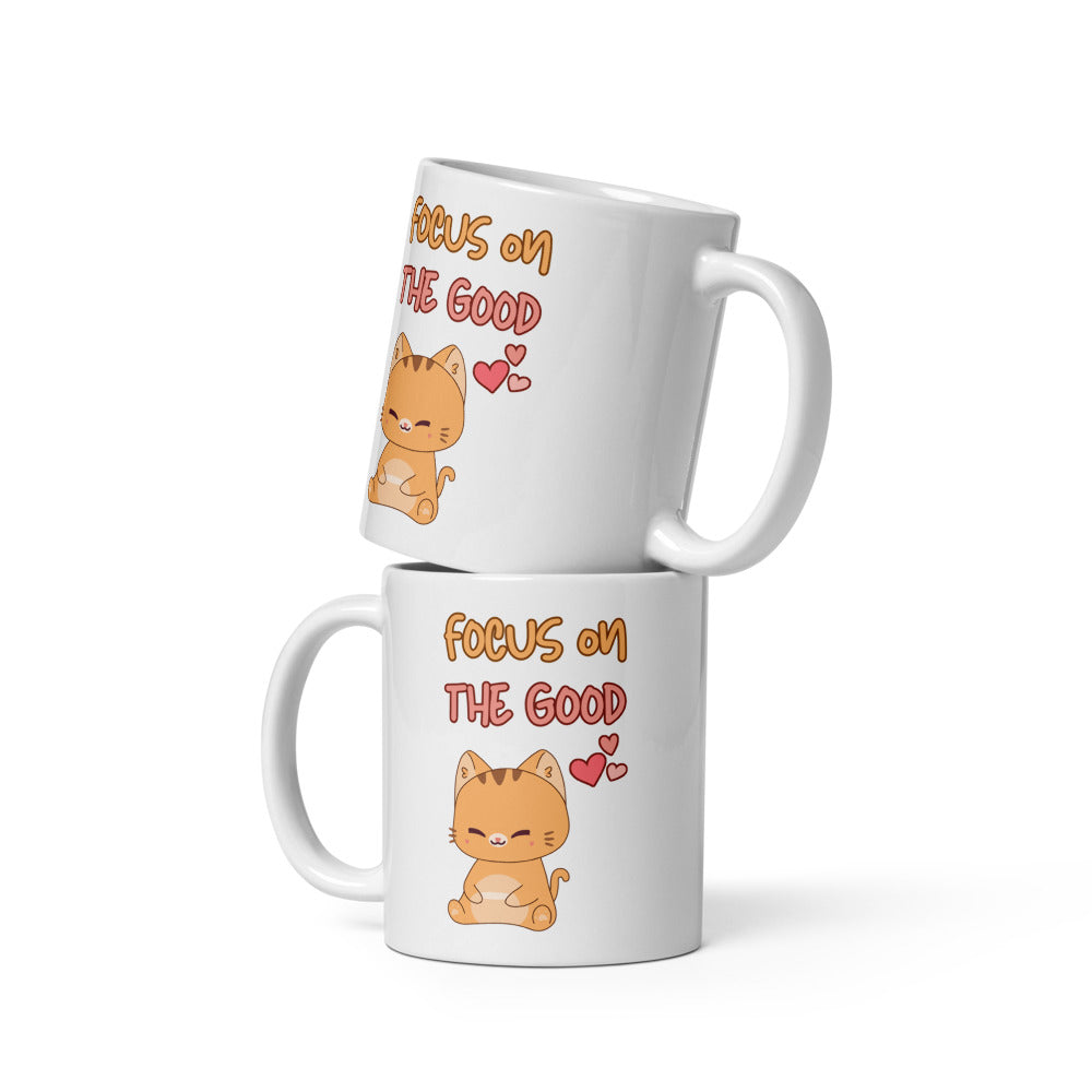 Focus on the Good Ceramic Mug by Kuroneko Ink