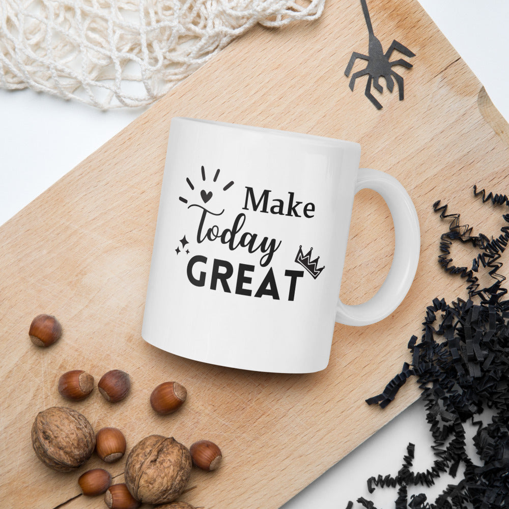 Make Today Great Ceramic Mug by Cinnamoon