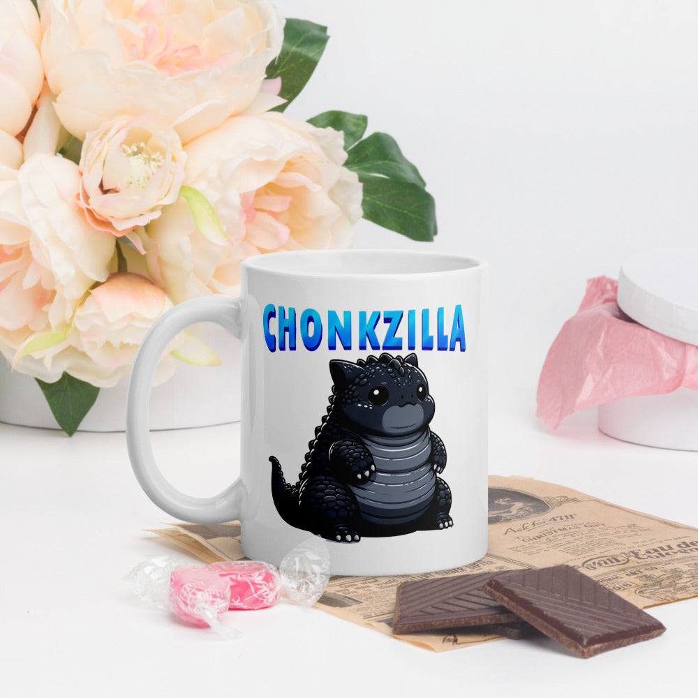 Chonkzilla Ceramic Mug by Kuroneko Ink