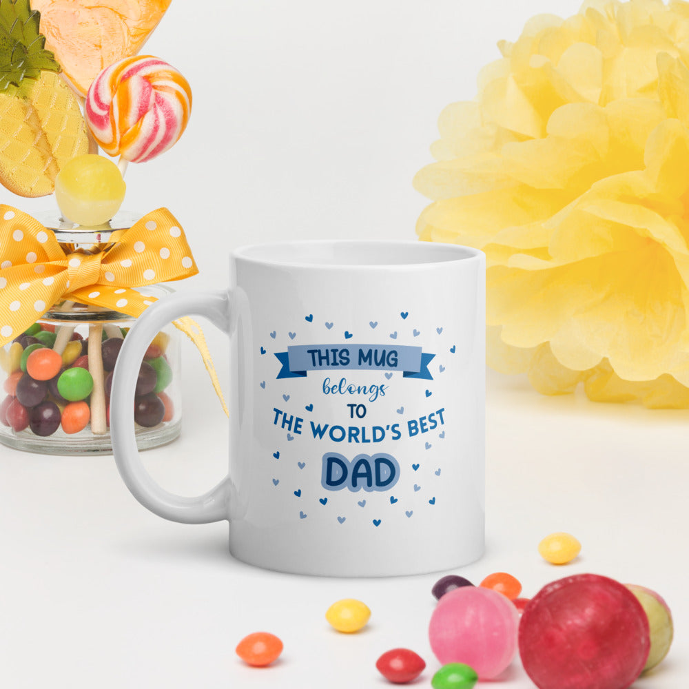 World's Best Dad Mug (Blue) - Thoughtful Gift for Dad by Cinnamoon