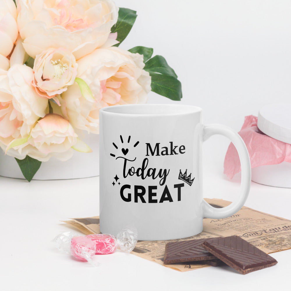 Make Today Great Ceramic Mug by Cinnamoon