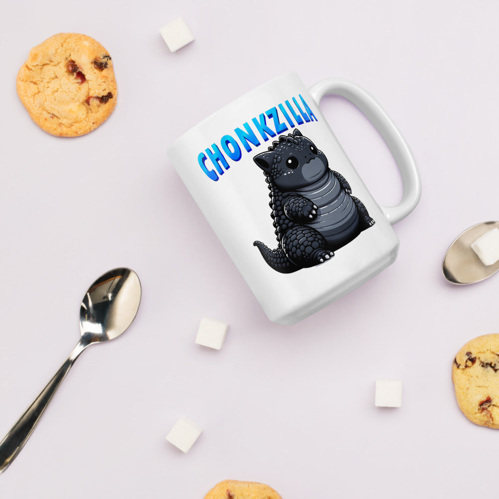 Chonkzilla Ceramic Mug by Kuroneko Ink