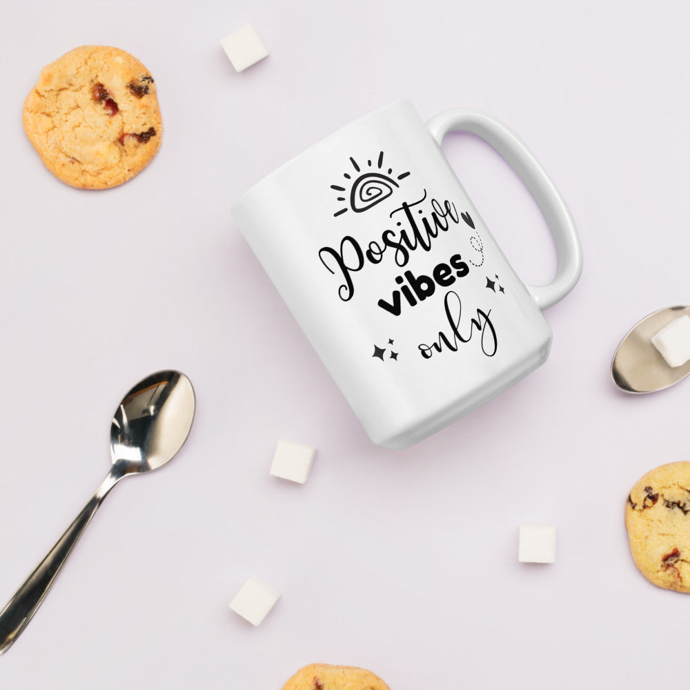 Positive Vibes Only Ceramic Mug by Cinnamoon