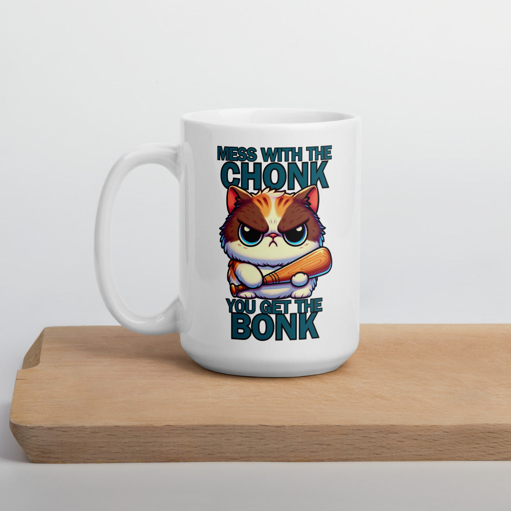 Chonk Bonk Ceramic Mug by Kuroneko Ink