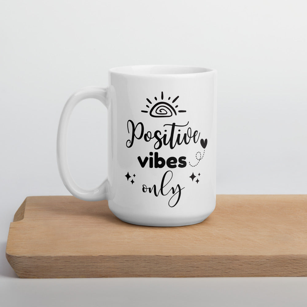 Positive Vibes Only Ceramic Mug by Cinnamoon