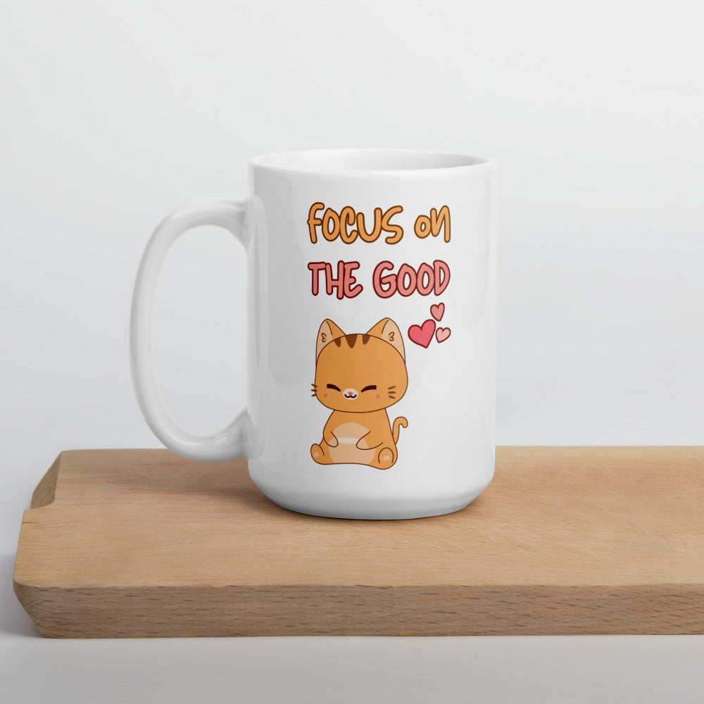 Focus on the Good Ceramic Mug by Kuroneko Ink