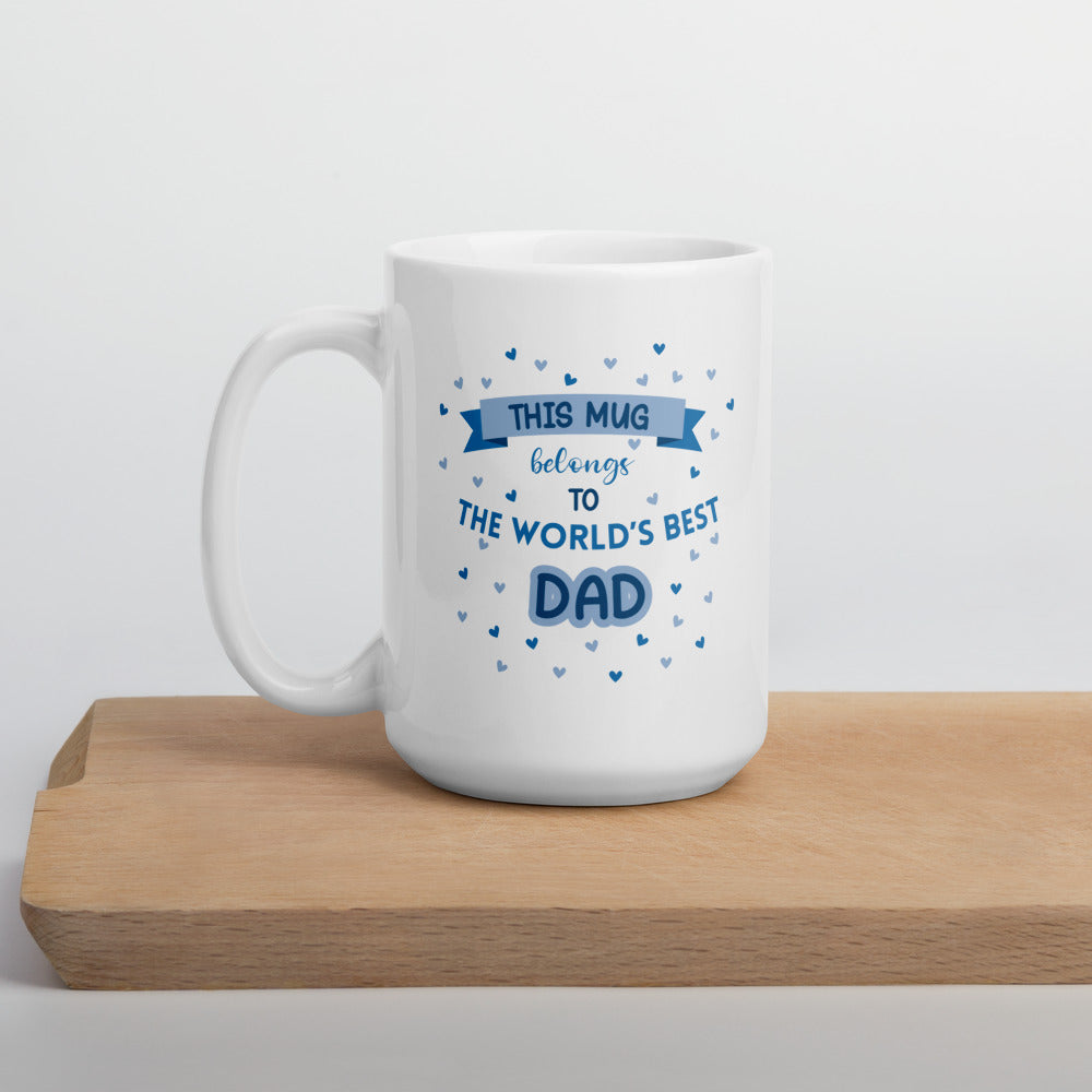 World's Best Dad Mug (Blue) - Thoughtful Gift for Dad by Cinnamoon