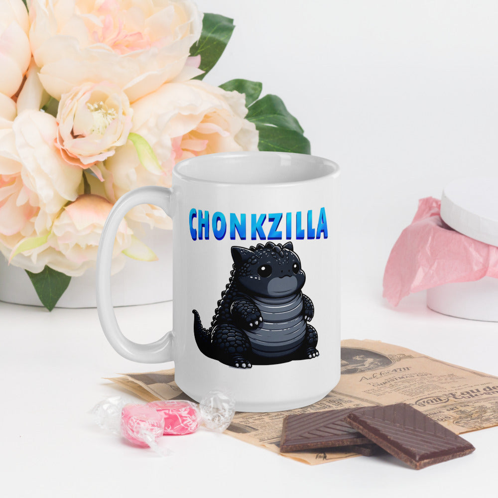 Chonkzilla Ceramic Mug by Kuroneko Ink