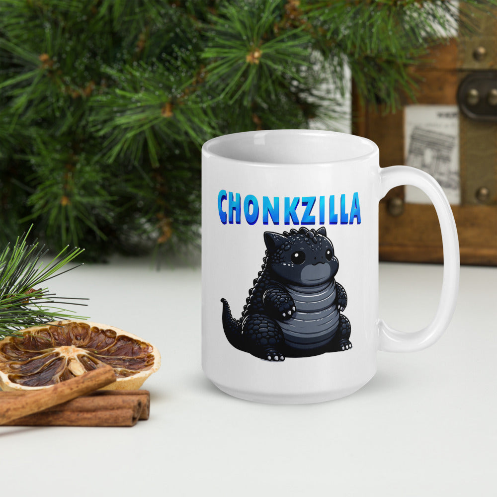 Chonkzilla Ceramic Mug by Kuroneko Ink